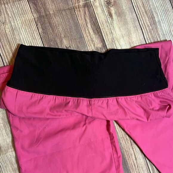 Cherokee Women’s Size Medium Scrub Pants Pink Wide Leg - Picture 4 of 5